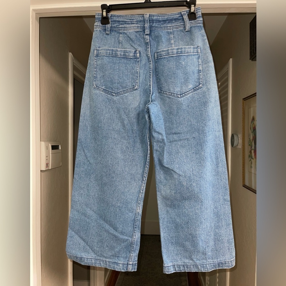 EUC Apiece Apart Wide Leg Cropped Jeans